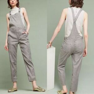 Anthropology Level 99 Light Gray Women's Overalls